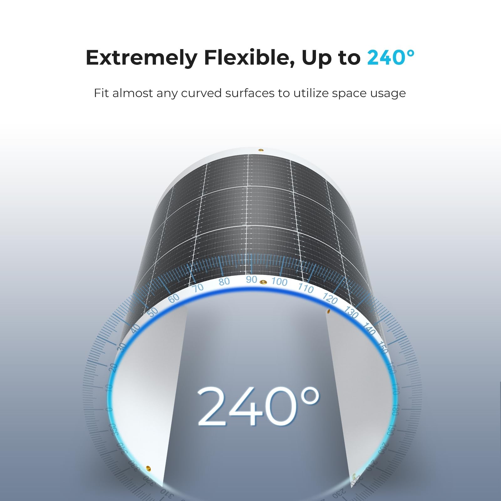 Renogy Flexible Solar Panel 100 Watt 12 Volt Monocrystalline Semi-Flexible