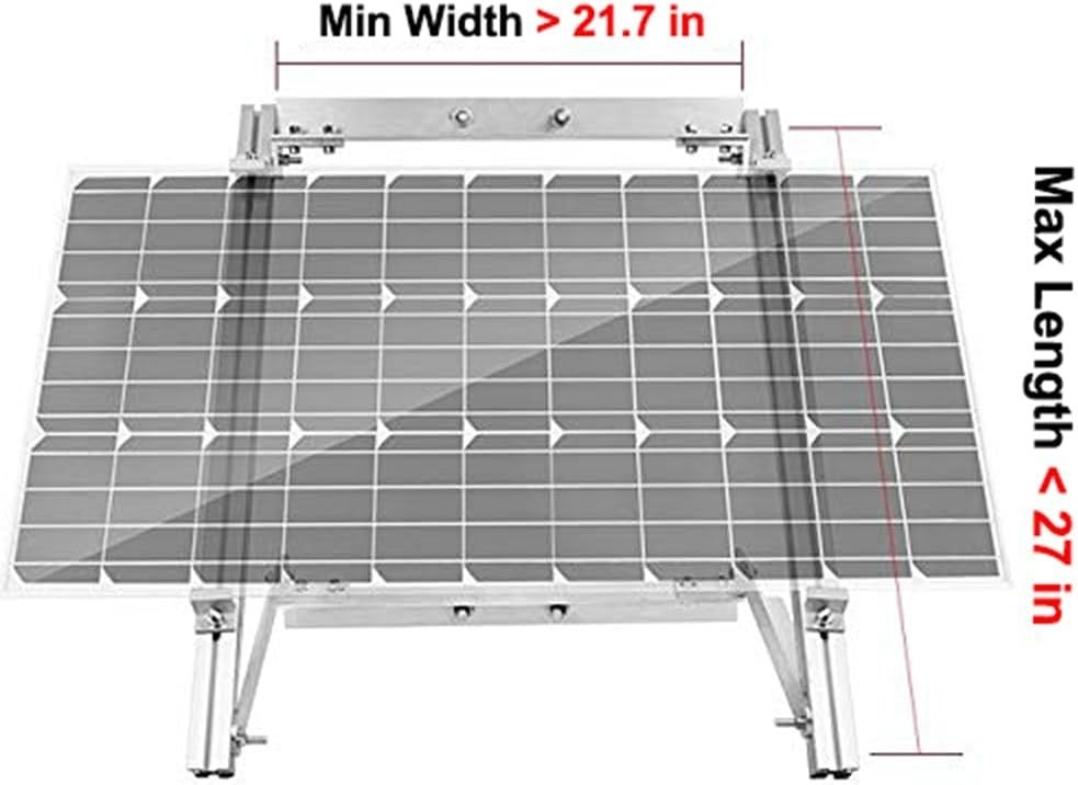 Durable Aluminum Solar Panel Pole Mount – Supports 50W/100W Off-Grid Systems