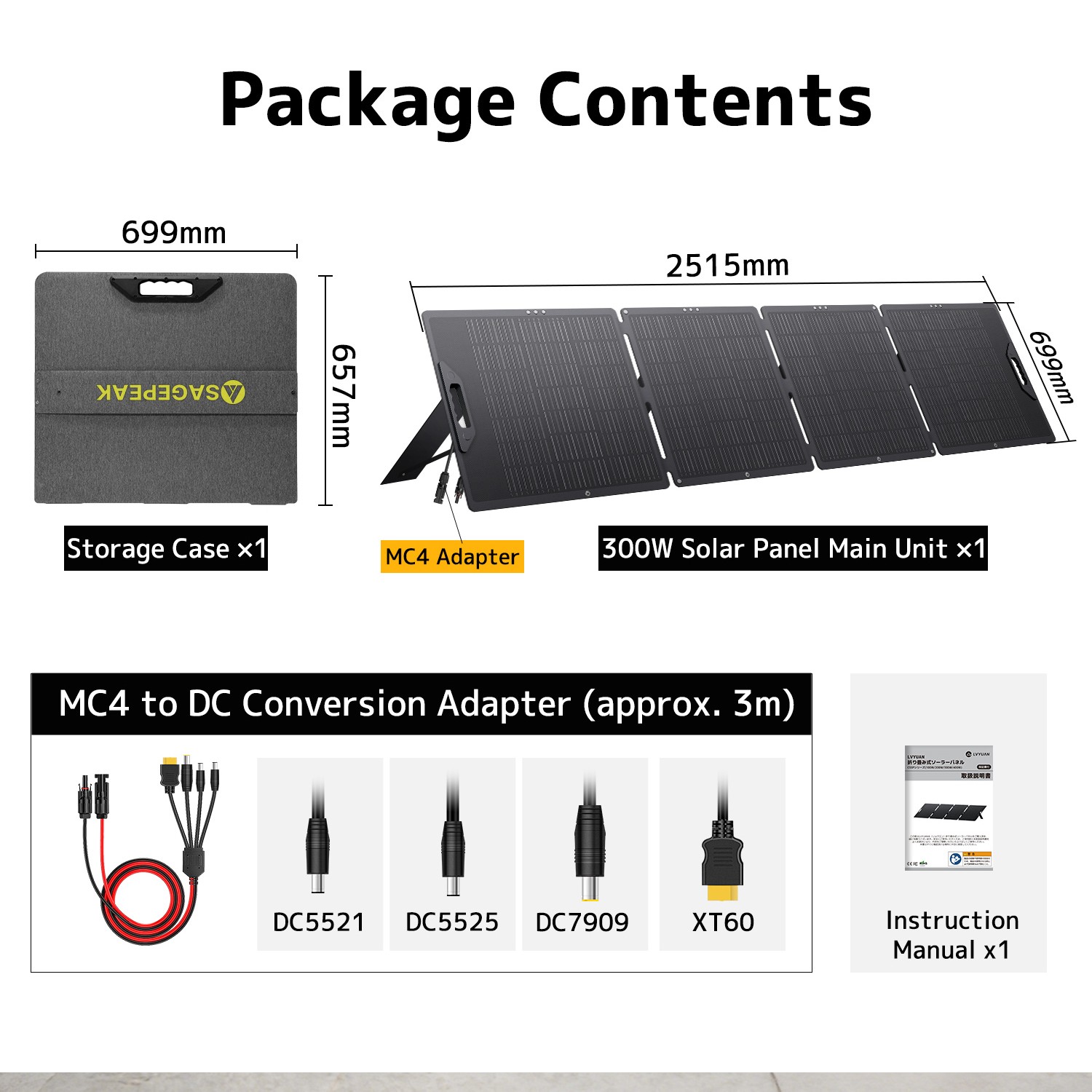 400W Portable Solar Panel for Power Station RV Camping 48V Solar Charger Bag