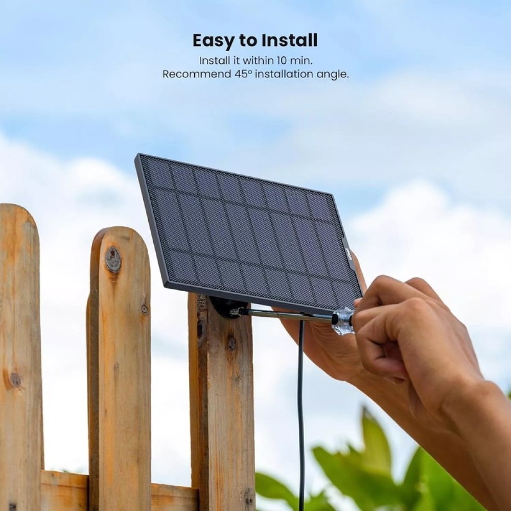ieGeek Solar Charger for Wireless Security Cameras TYPE-C Port, Plug & Play