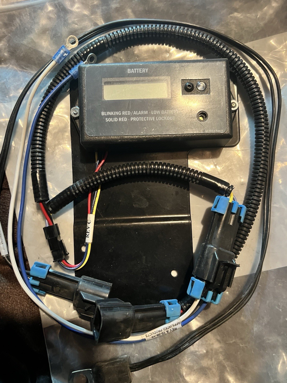 Battery Monitor Alarm Module w Harness Low Battery Lockout 403043 Rev A