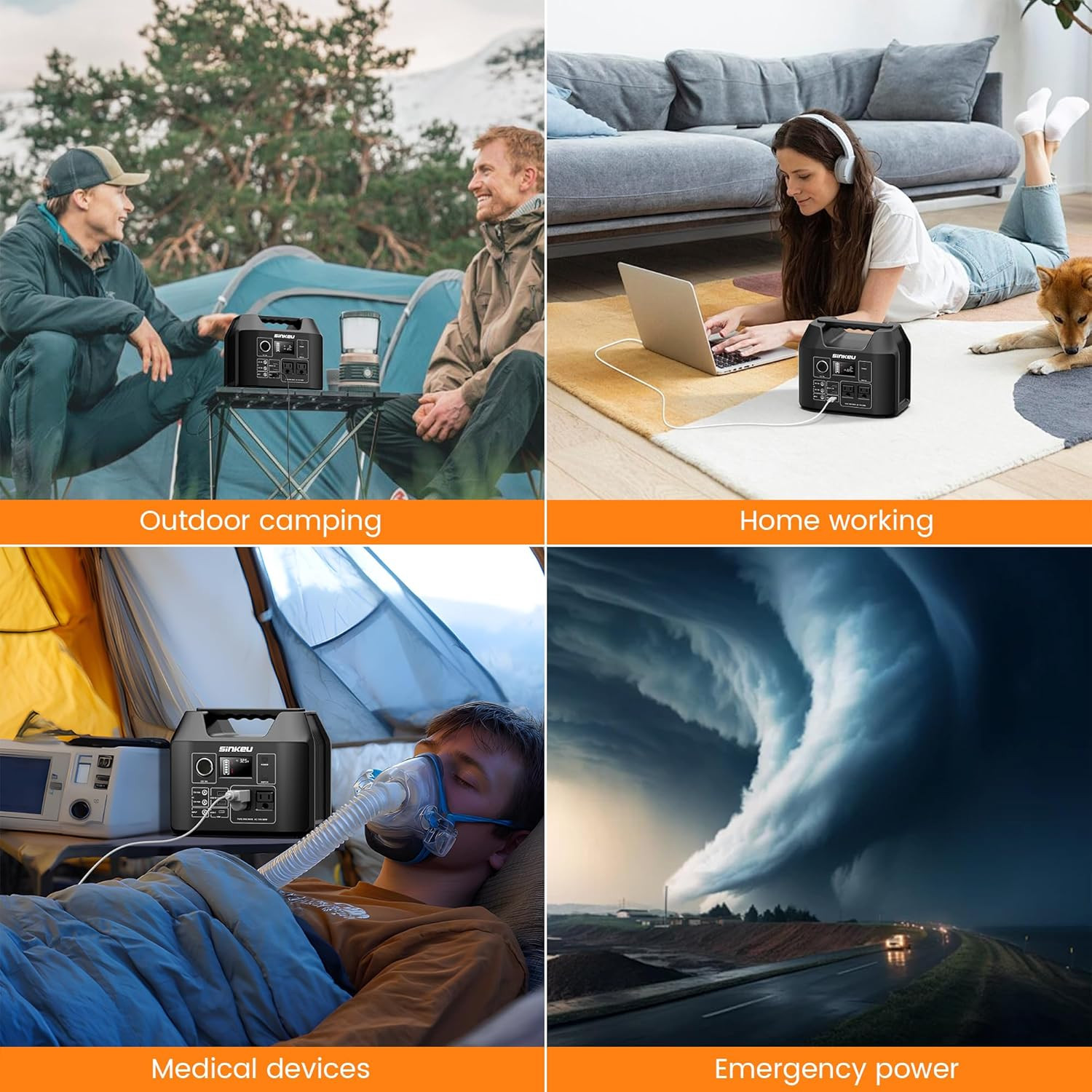 300W 80000mAh Portable Power Station for Camping & Emergencies