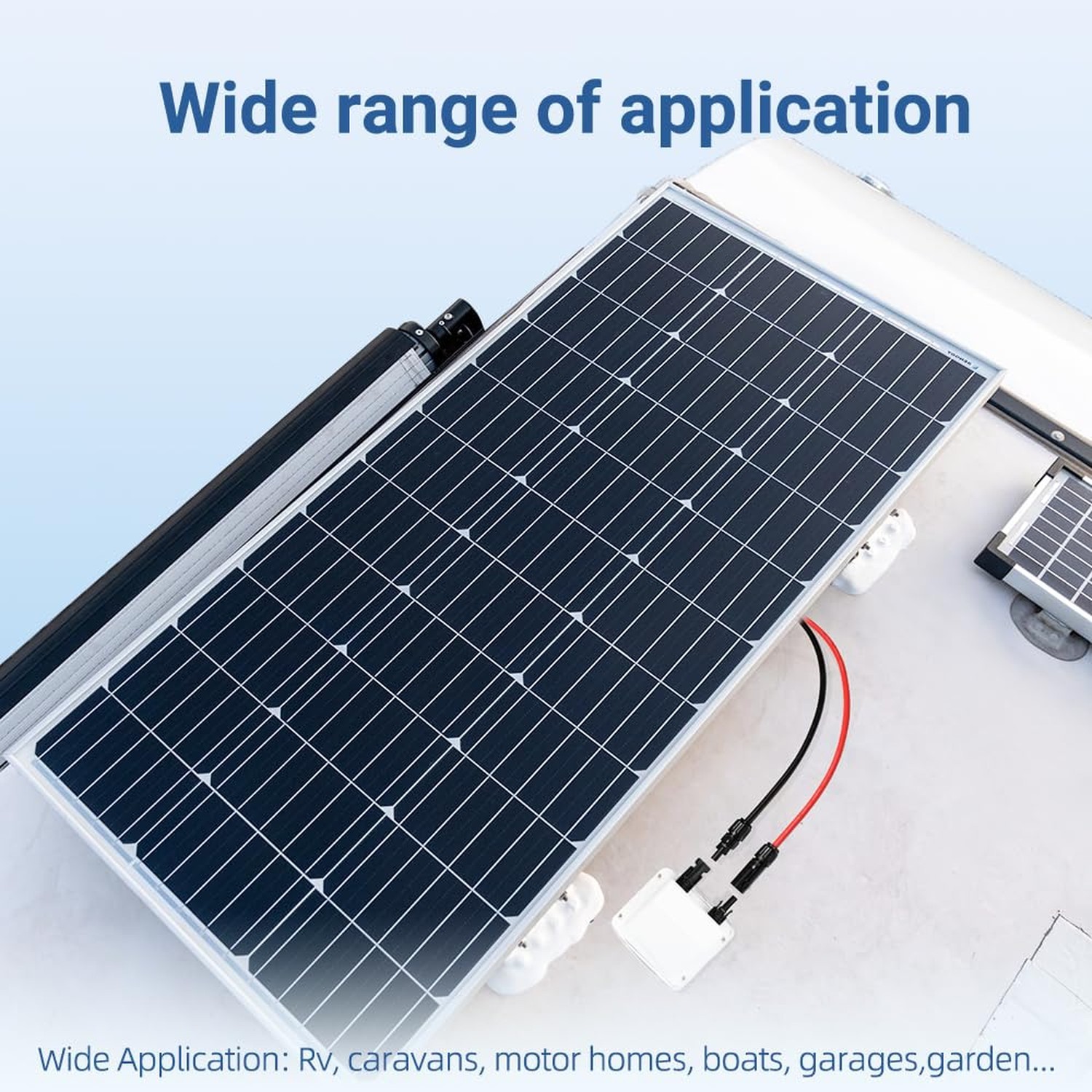 Solar Entry Gland, Dual Cable Entry Housing with 3.28ft 10AWG Solar Cable, IP…