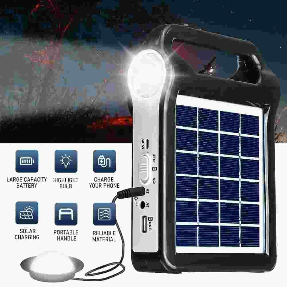 Portable Power Station Solar Generator Panel Power Bank Outlet Camping Emergency
