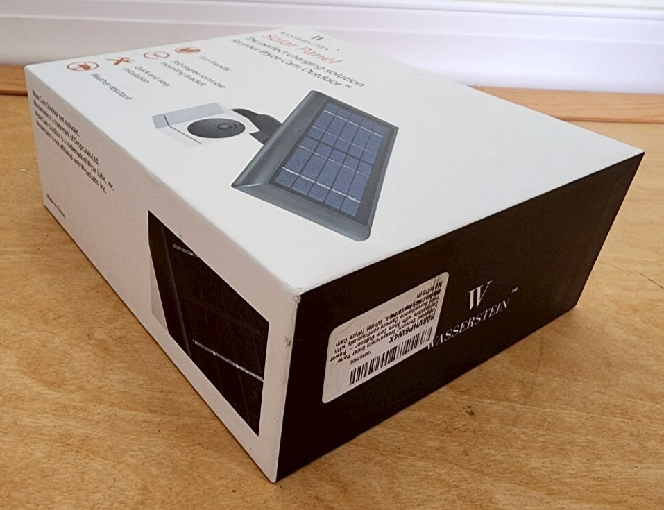 WASSERSTEIN Solar Panel Charinng solution for Wyze Cam Outdoor, White
