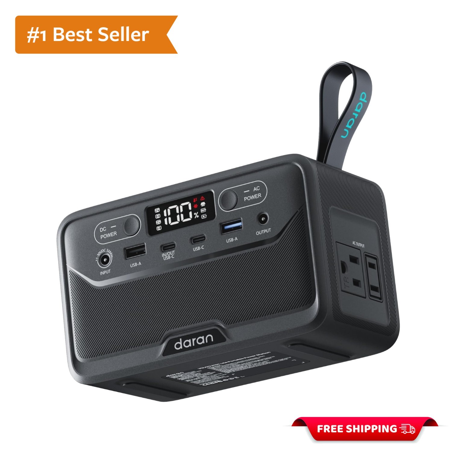 TSA Approved 100W Portable Generator – Safe, Durable & Lightweight Power Supply