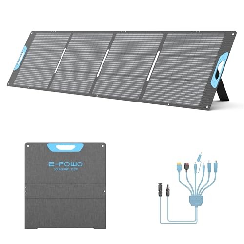 220W Portable Solar Panel for Power Station, 23.5% High Efficiency ETFE EP-220W