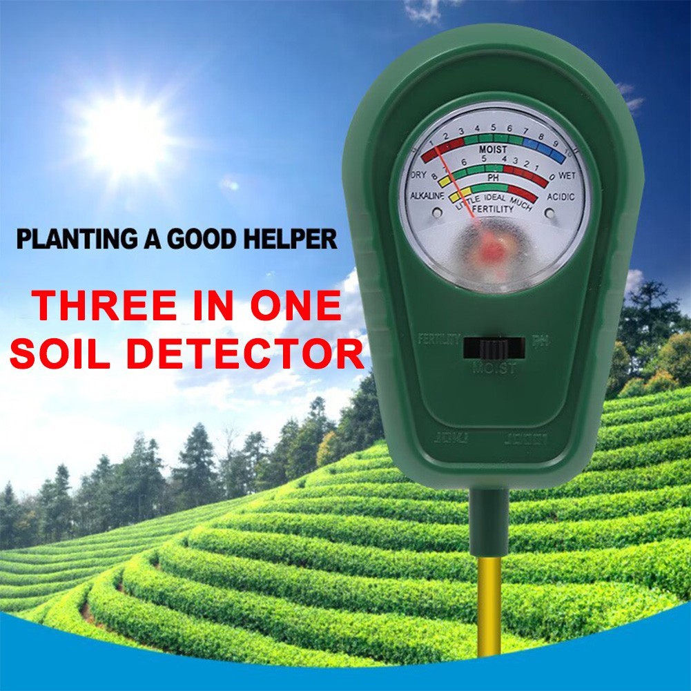 PH Meter Soil Tester Garden Beds Potted Plants Measures Moisture PH Fertility
