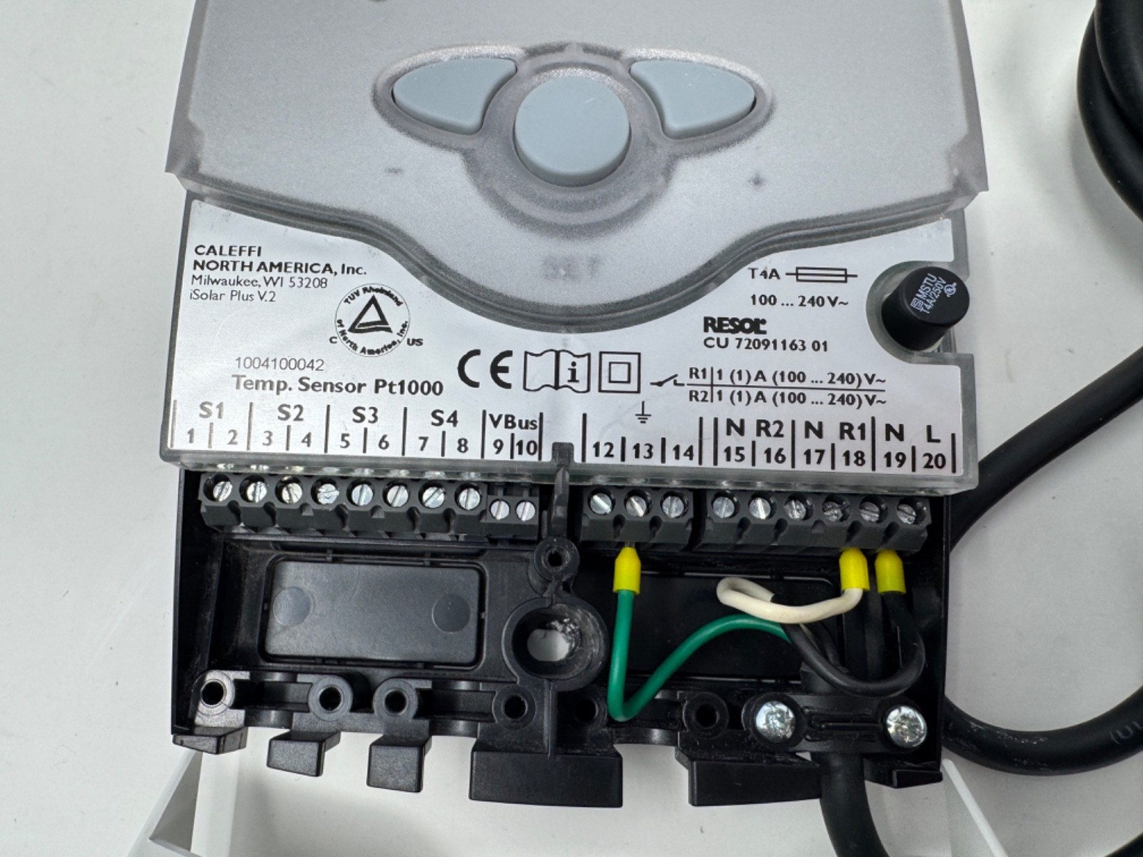 CALEFFI SOLAR iSolar Plus Differential Temperature Controller With Options