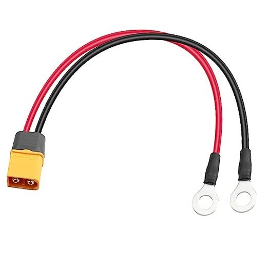 XT60 to O Ring Terminal Cable,14AWG XT60 Male to O Ring Terminals Extension