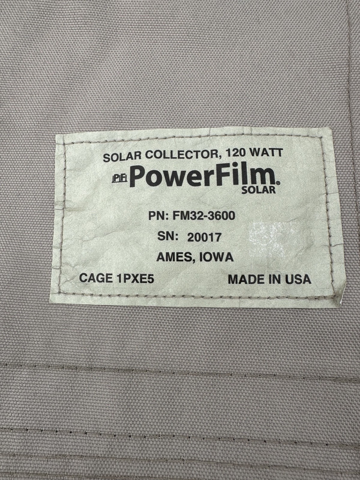 PowerFilm 120W 24V Foldable Amorphous Silicon Solar Panels – Tan (FM32-3600)