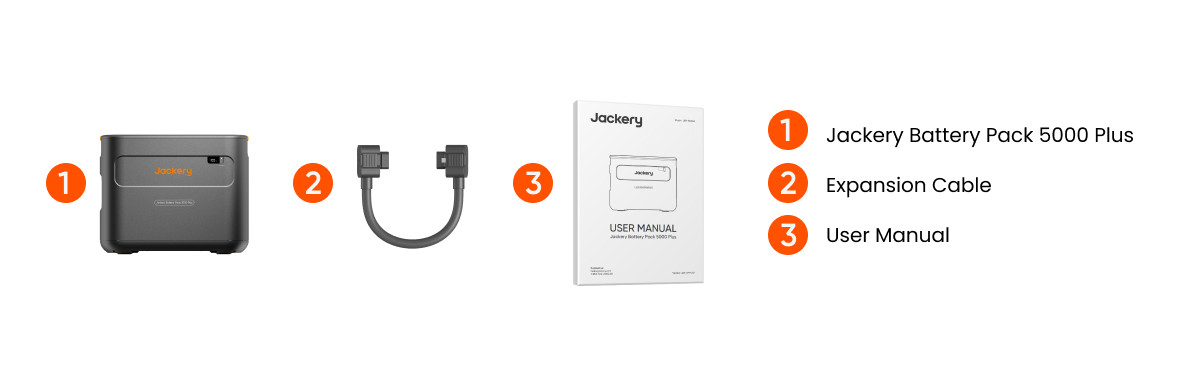 Jackery – Battery Pack 5000 Plus (5040 Wh Capacity) – Black
