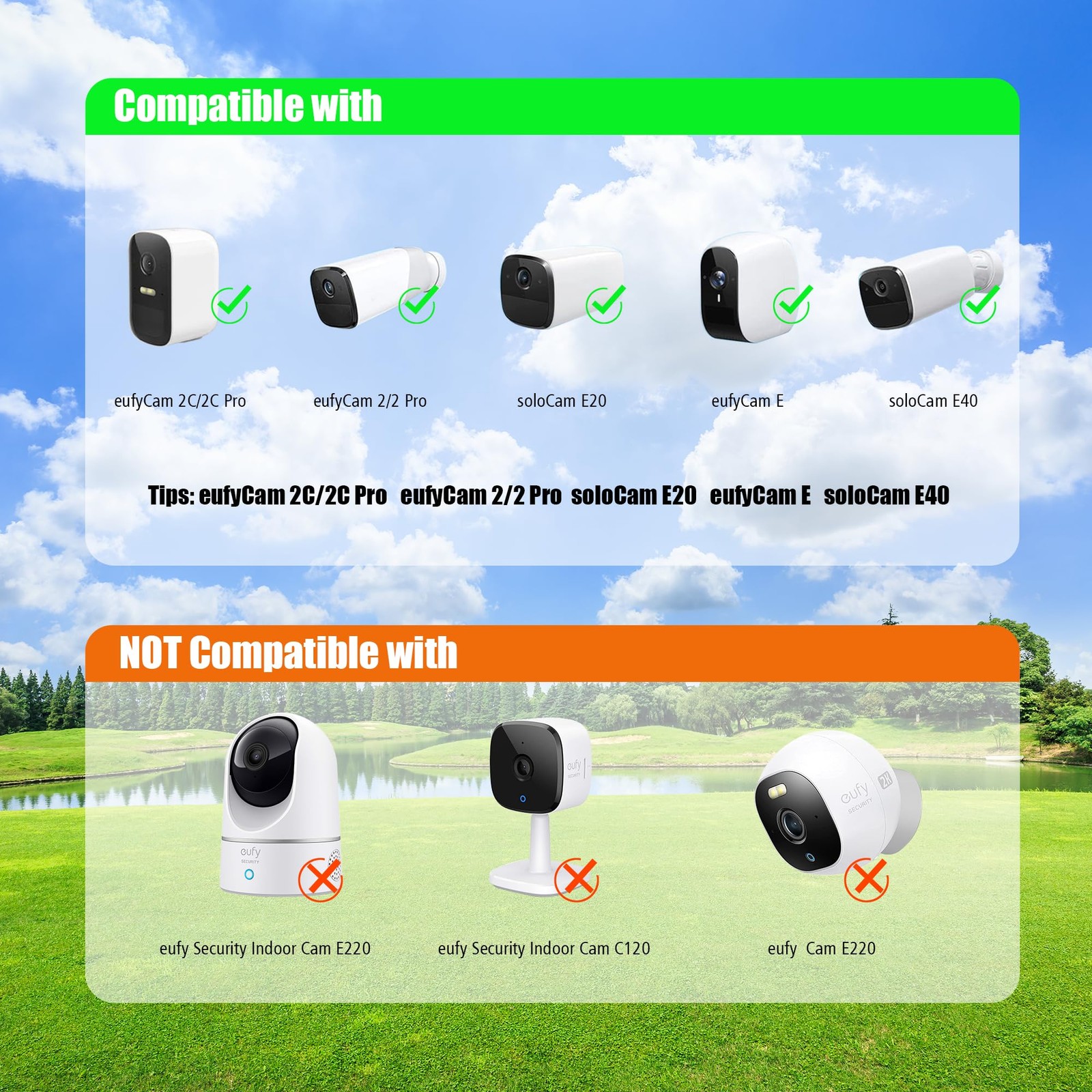 Solar Panel for eufy Camera,Security Camera,5V 4W Solar Panel for eufyCam 2/2