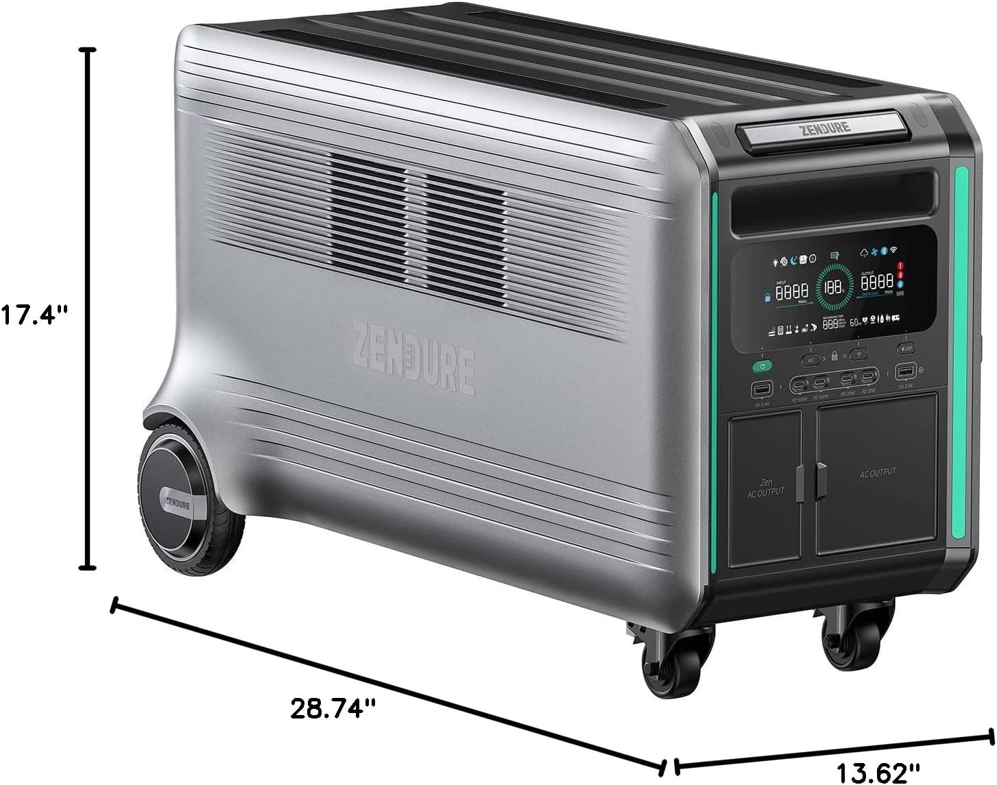 Zendure Power Station,Solar Generator SuperBase V 6.4KWh Expandable Home Battery