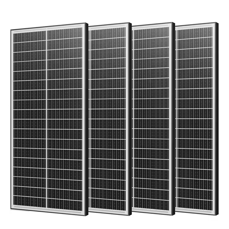 RVPOZWER 400W 12V Double Sided Solar Panels Monocrystalline 18BB Cells