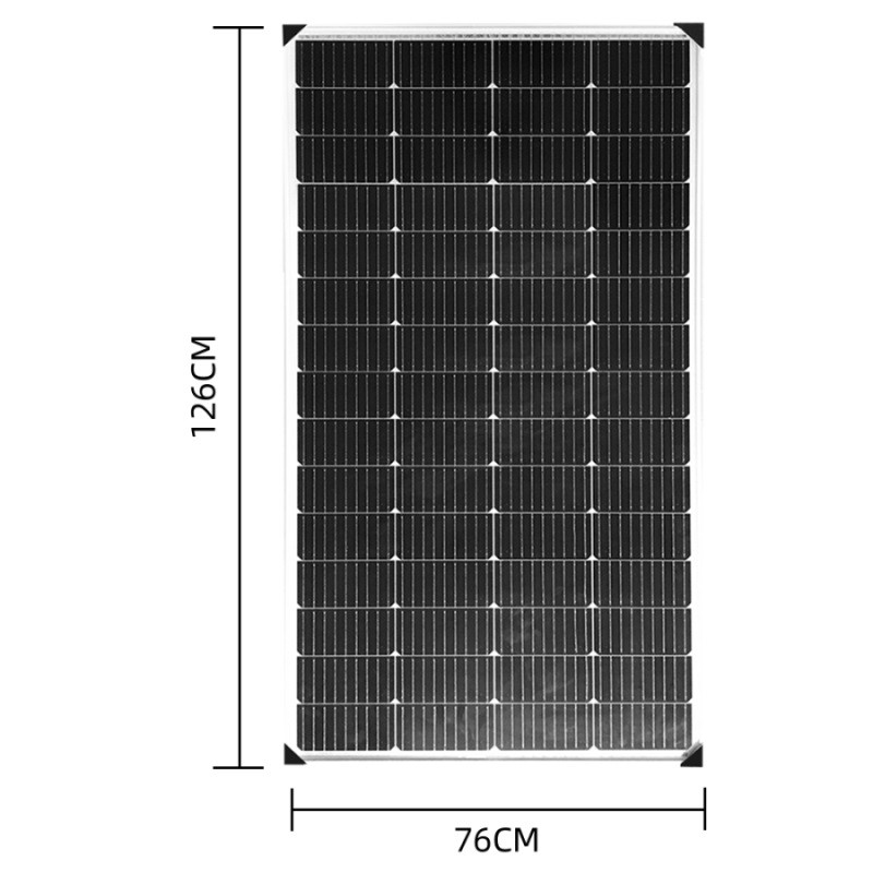200W 12 Volt Solar Panel Monocrystalline High Efficiency PV Module Power Charger