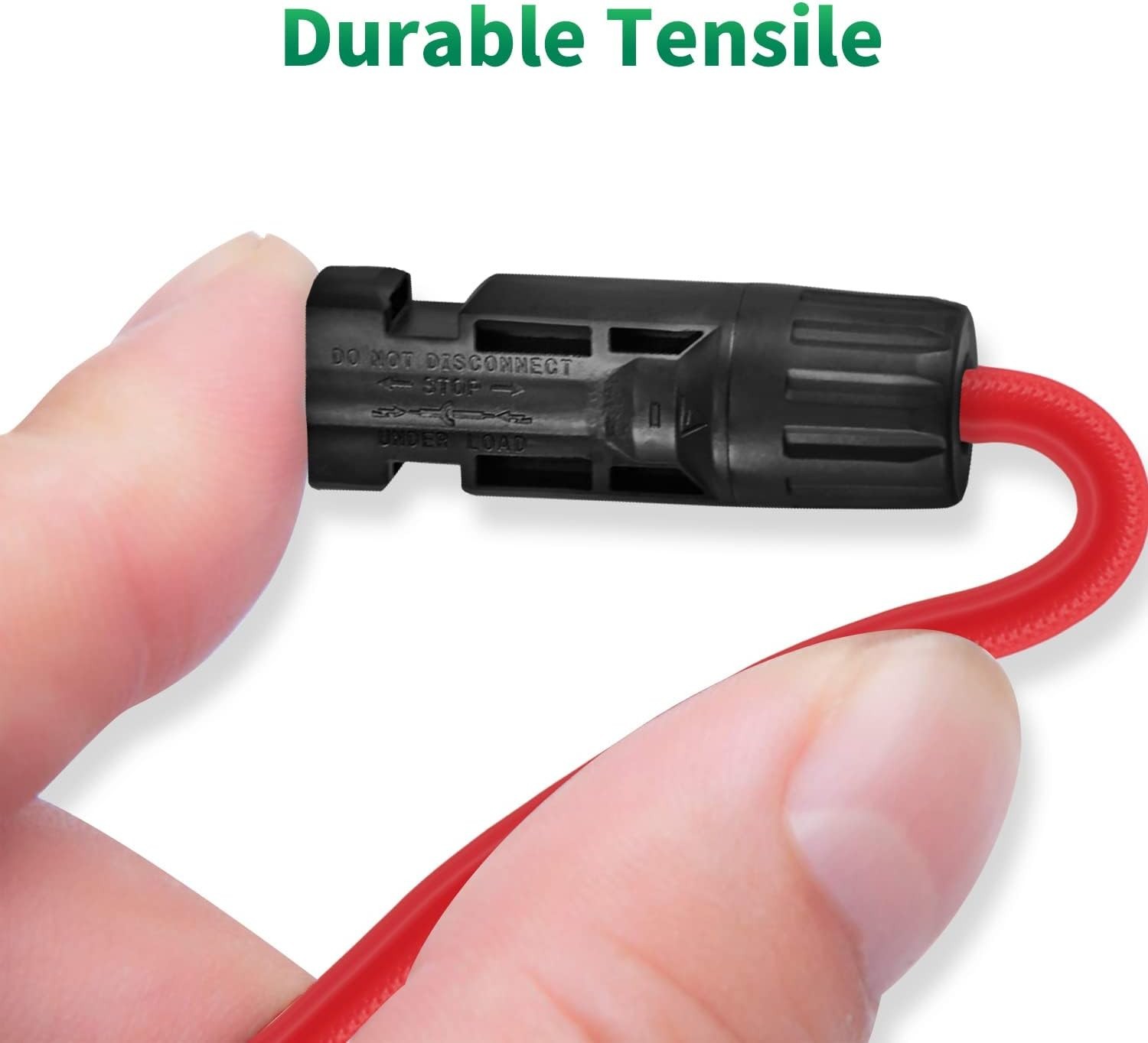 Solar Connectors Y Branch Parallel Adapter 10AWG Cable for Solar Panel Red Black
