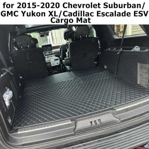 Cargo Mat Compatible with 2015 for 2015-2020 Suburban/Yukon XL/Escalade ESV