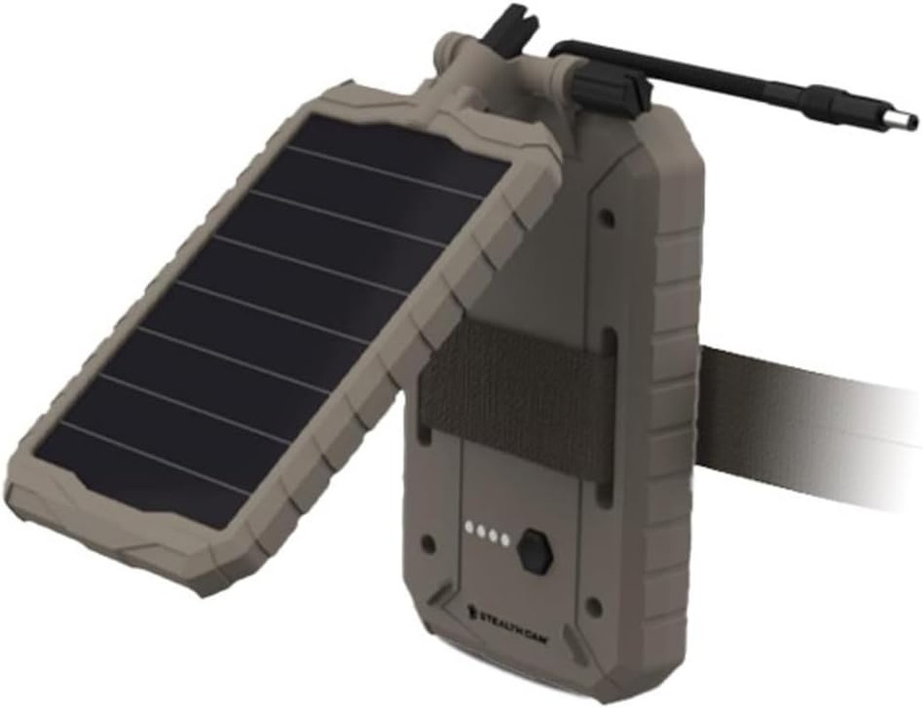 Durable Sol-Pak Solar Battery Pack, 12V Solar Power Panel, Rechargeable Battery