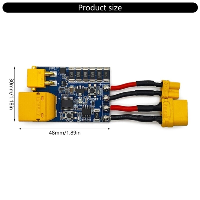 Lightweight UAV Circuit Protector Short Saver 2 XT30 TX60 for 2S to 6S Batteries