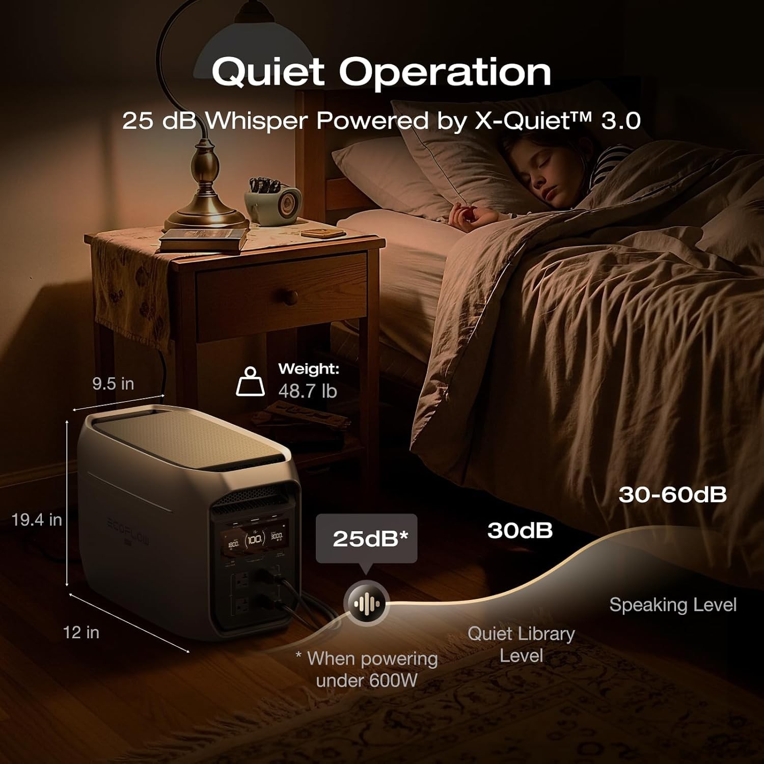 Eco-friendly DELTA 3 Max Plus Power Station – Recharge in 64 mins for On-the-Go