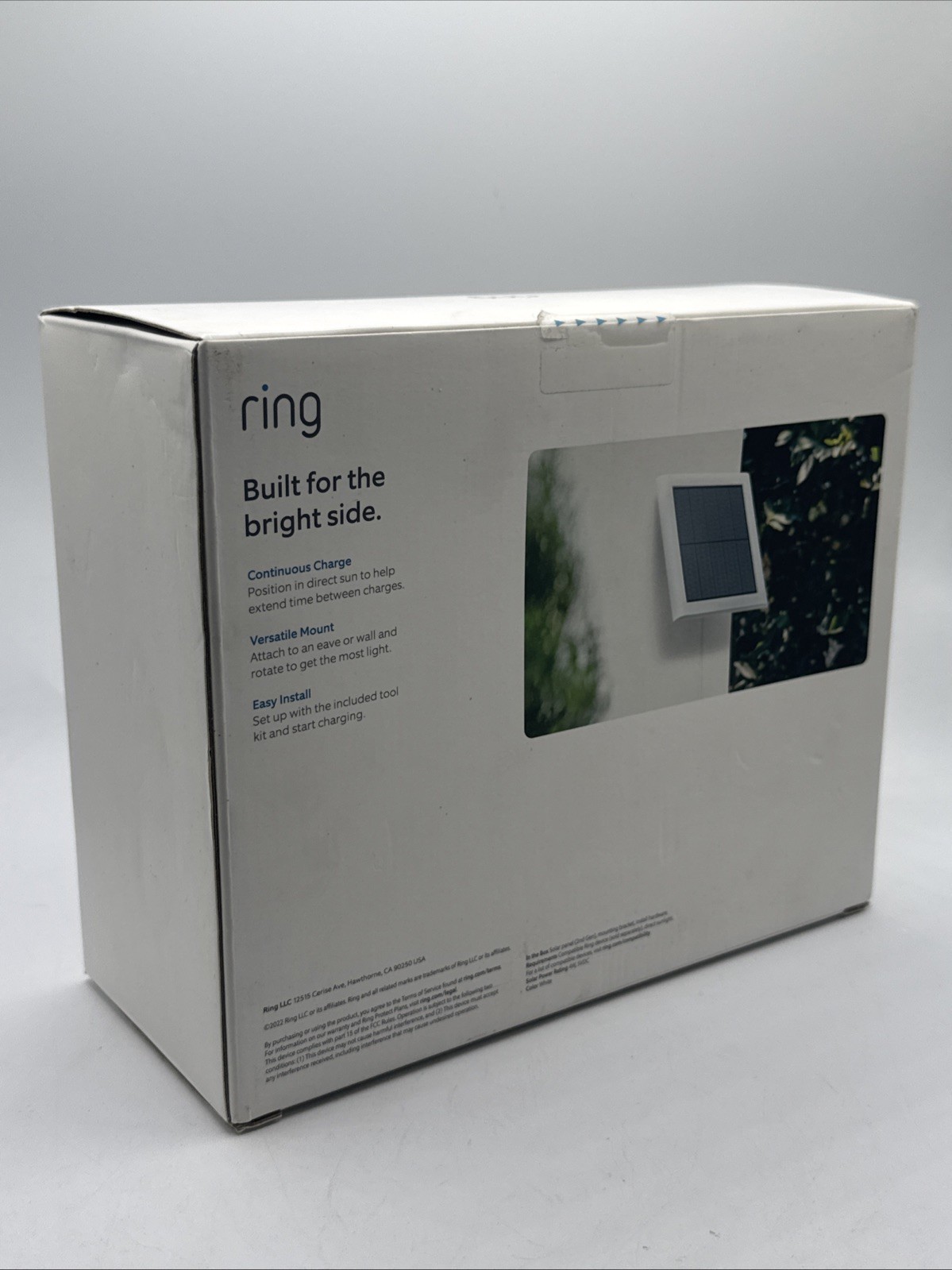 Ring 2nd Generation 4W Solar Panel for Select Ring Security Cameras – White