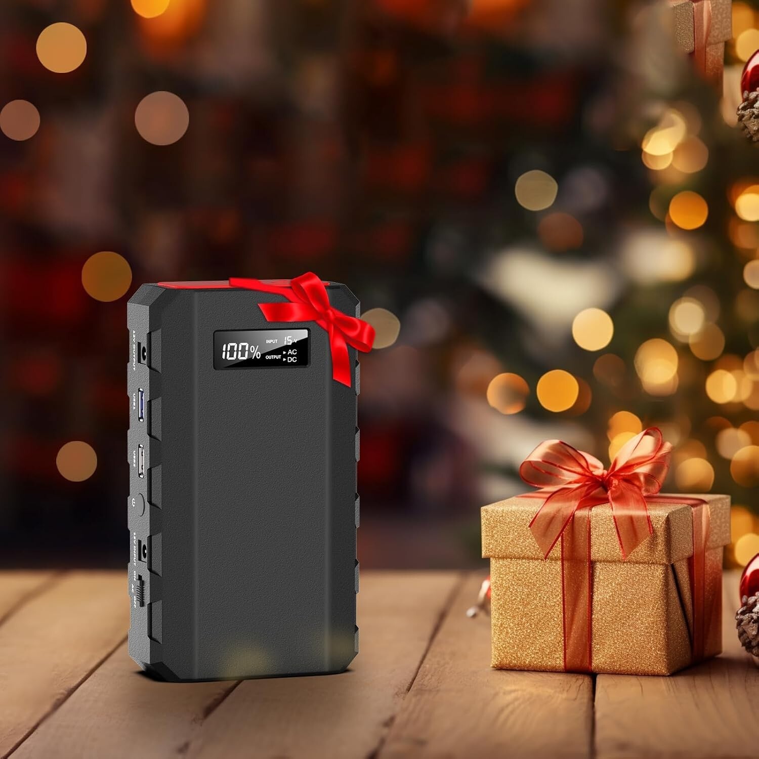Portable Power Station with AC Outlet, 65W/110V External Battery Pack 24000mAh