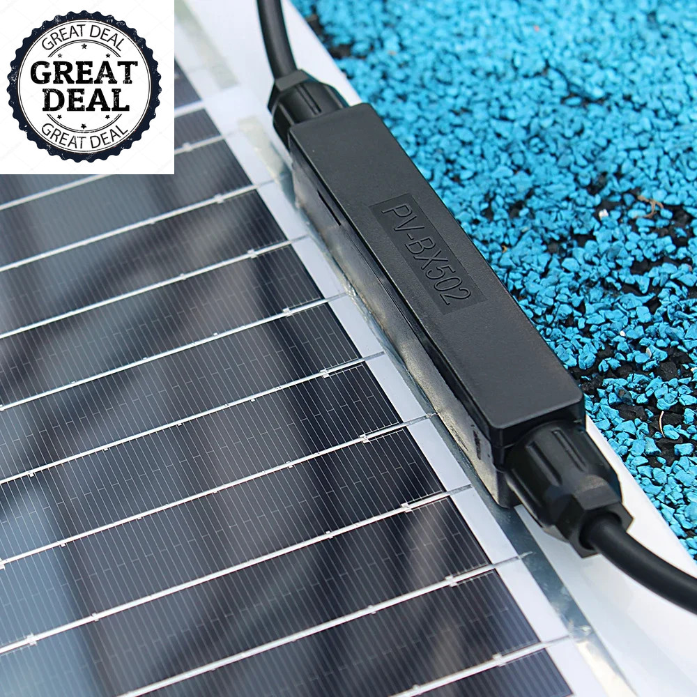 Flexible Solar Panel 100W Camping RV Boat Car Charging Foldable Energy Converter