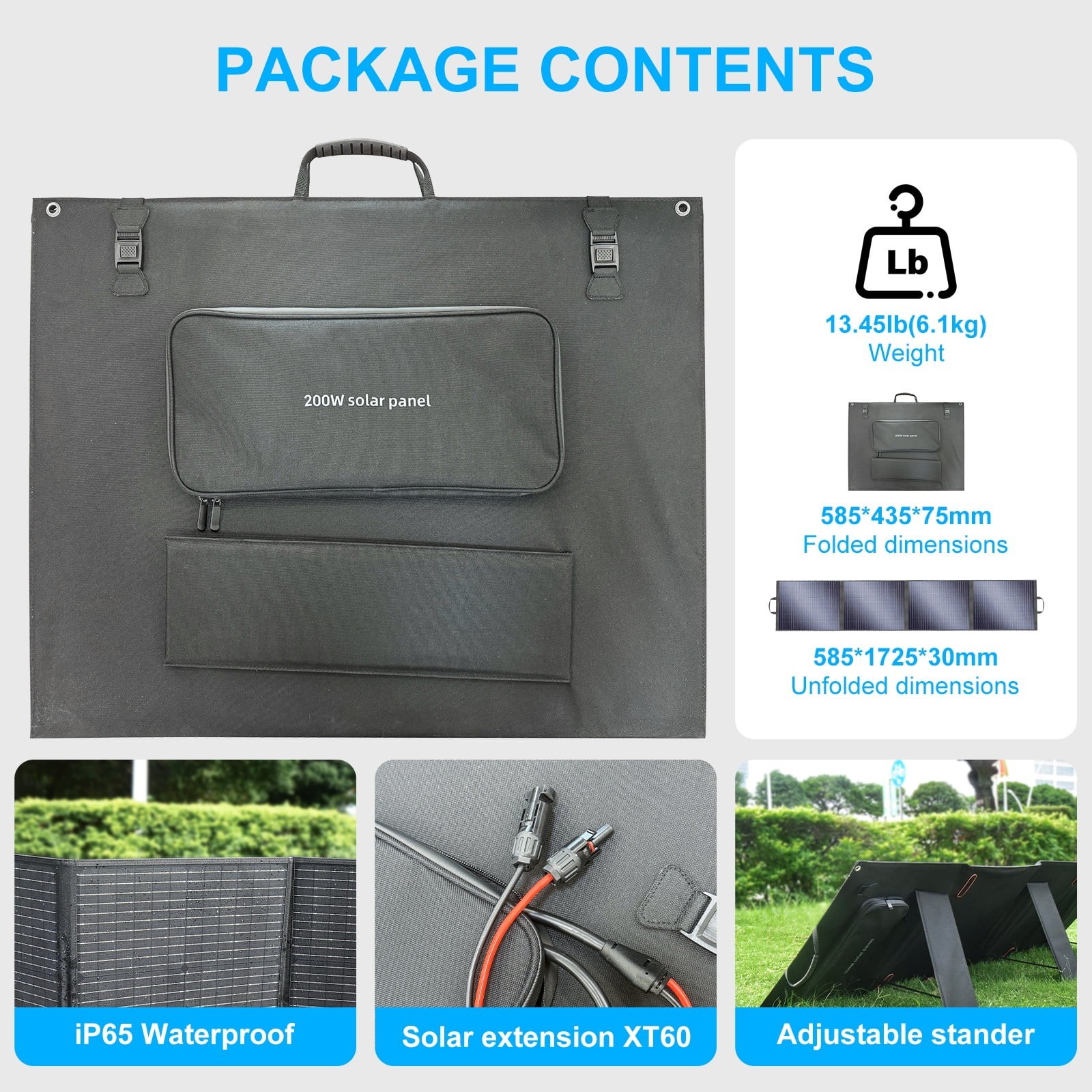 Q2402M Portable Power Station 2500W/2304Wh Solar Generator with 200W Solar Panel