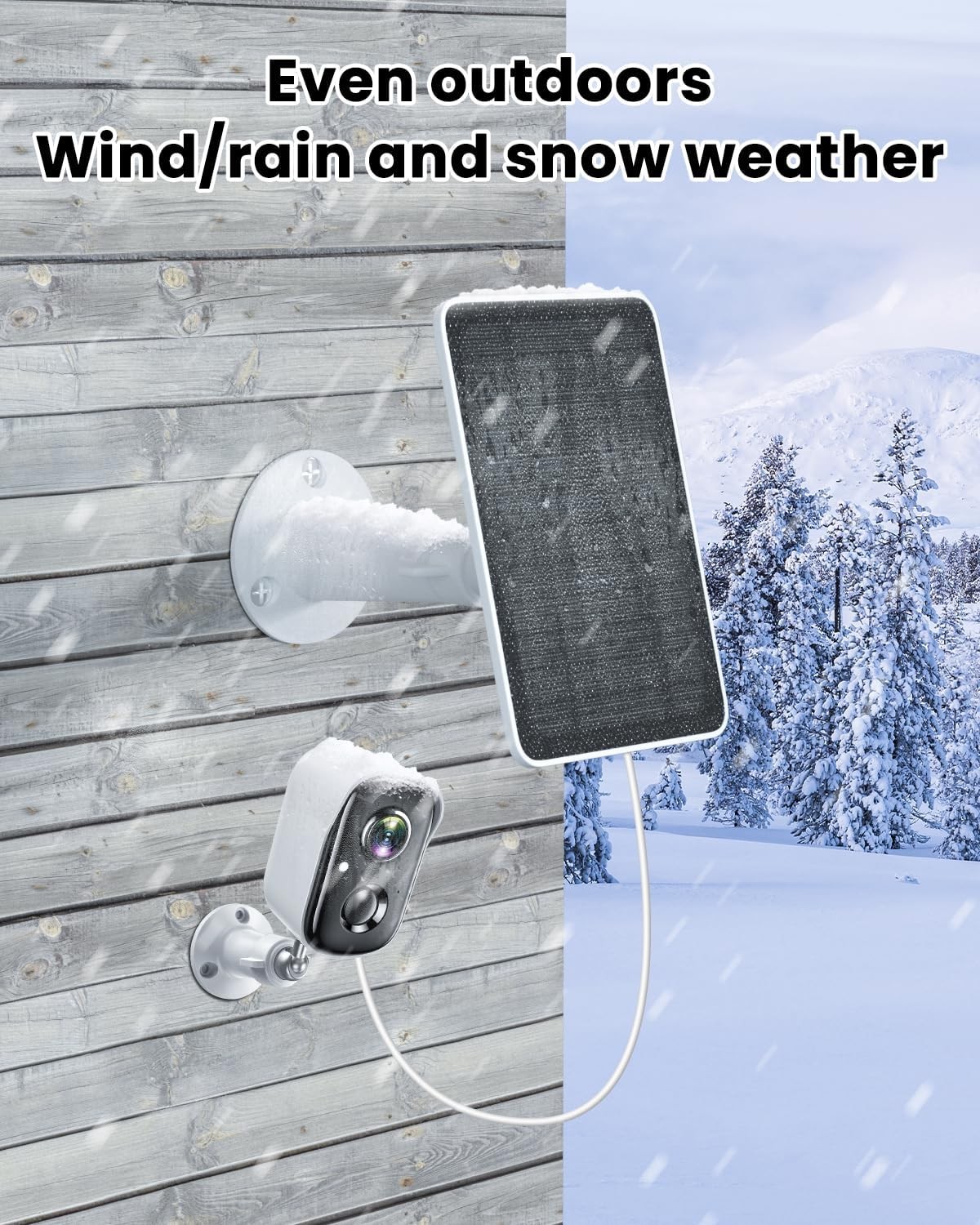 Solar Panel Charger Compatible with Vision Well Battery Powered Wireless Outdoor