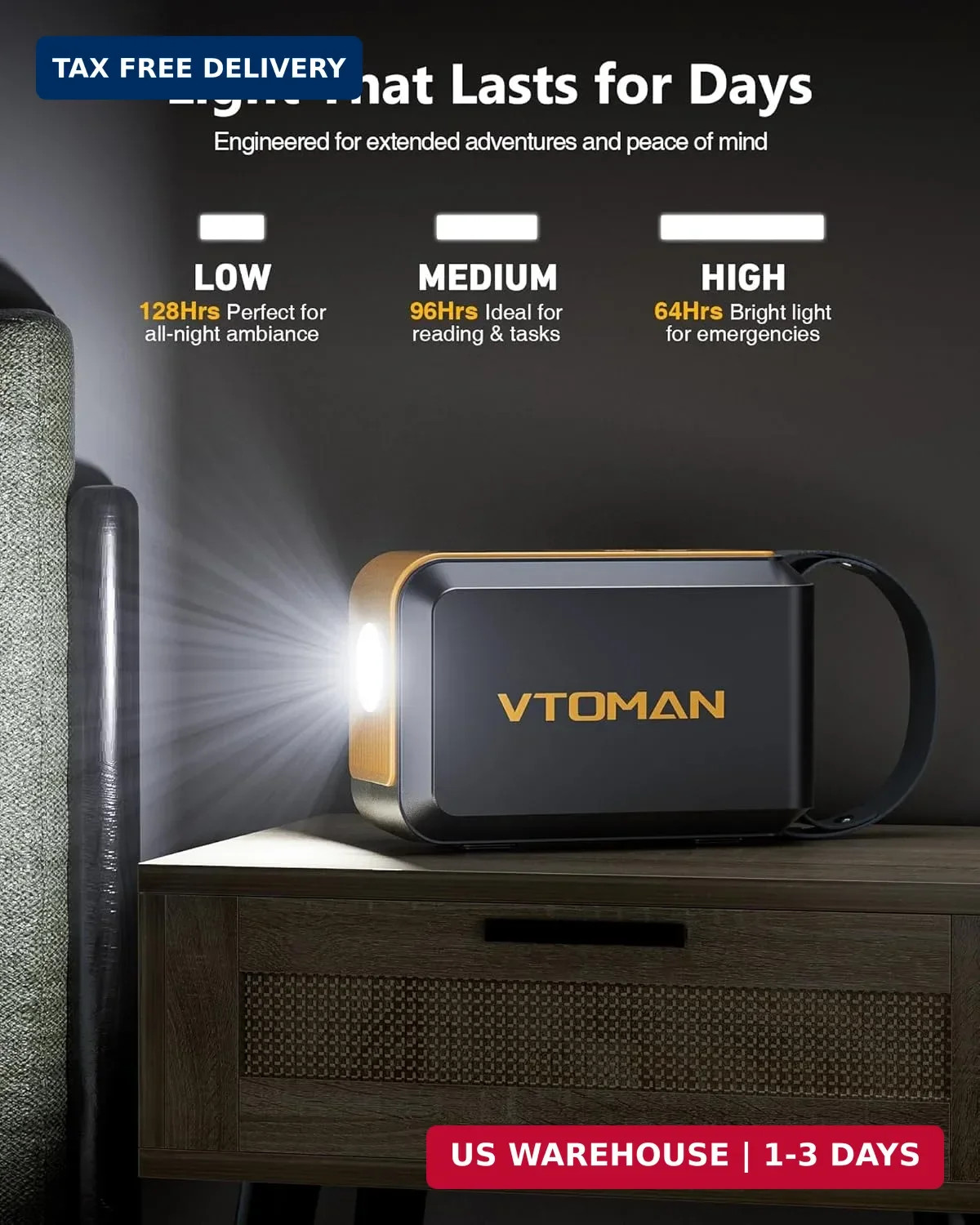 VTOMAN Jump 100 Portable Power Station, Solar Generator LiFePO4 Battery Power St