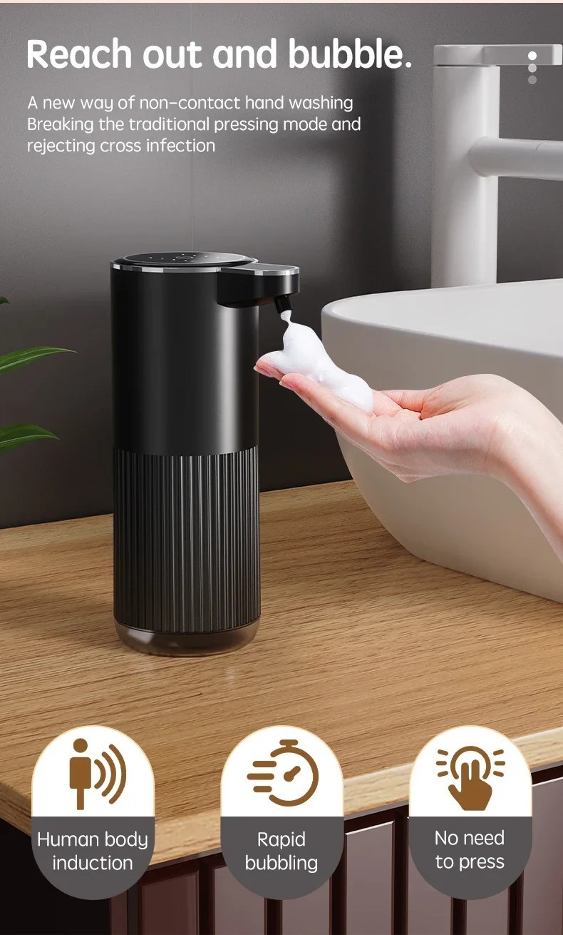 Hands Free Soap Dispenser Auto Foam Gel Wall Mounted 4 Levels.
