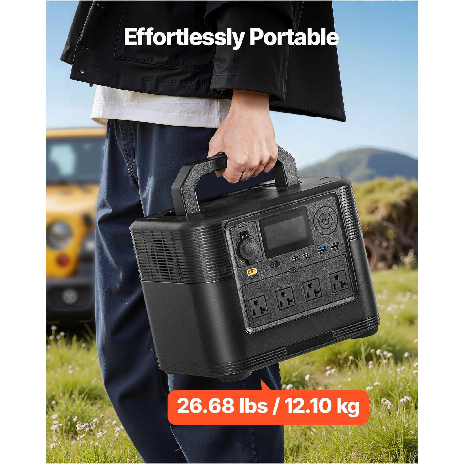 Solar Generator 1800W, 1008Wh LiFePO4 Battery