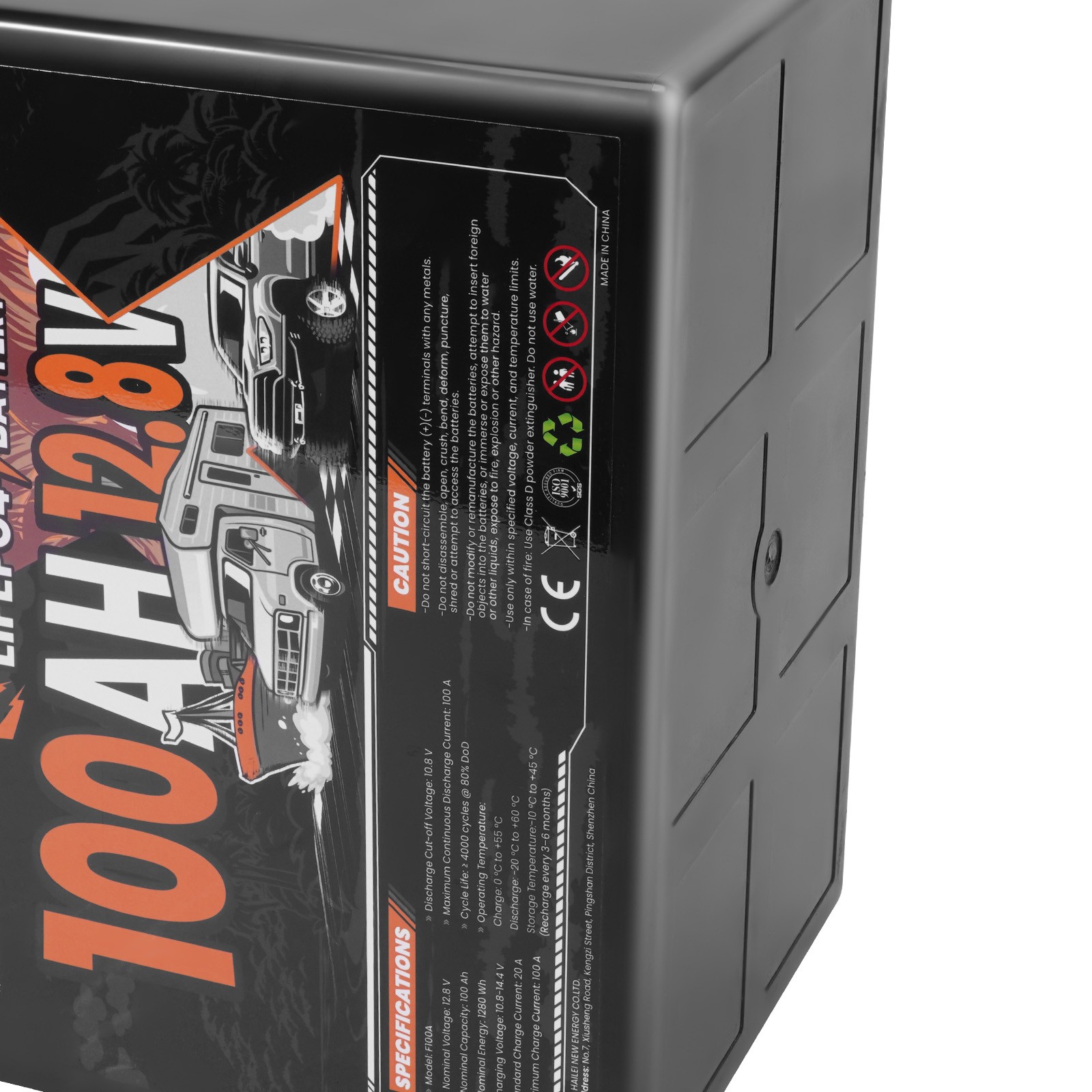 12V 100Ah Deep Cycle LiFePO4 Battery for Overland Off Grid, Low Temp Cutoff