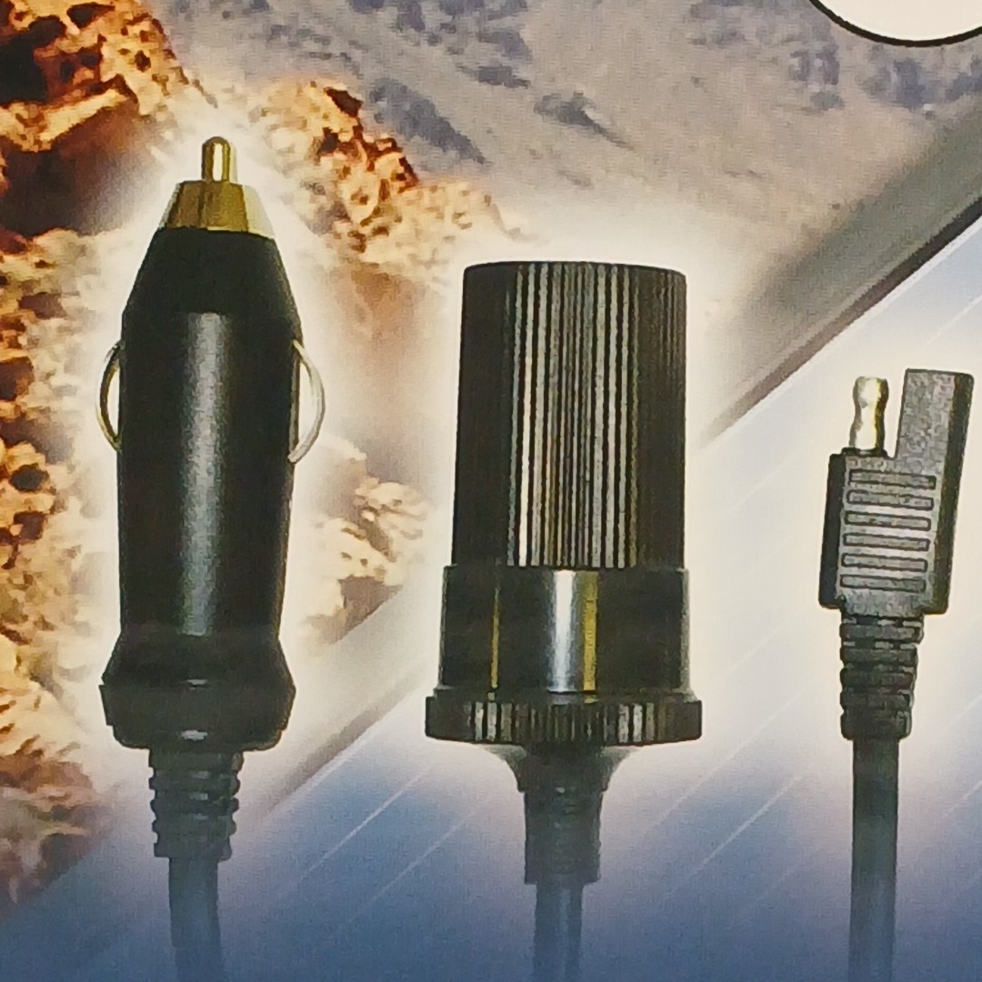 Sunforce 7 Piece Solar Accessory Kit 12V DC Plug Battery Clamps Inverters
