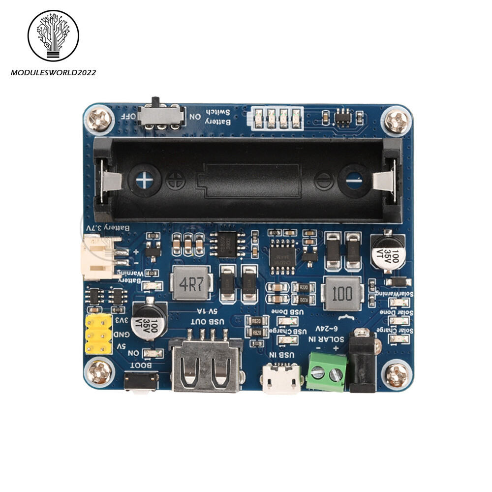 Power Manager Module for 6V~24V Solar Panel Support MPPT USB Battery Charging