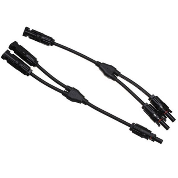 New Solar Panel Y Branch Cable Connection Waterproof Adapter Connector Extension