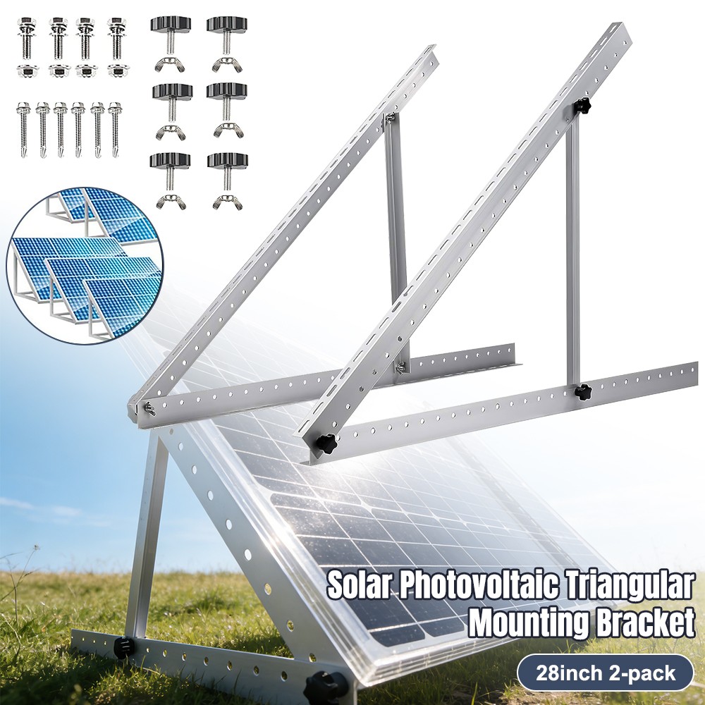 Solar Panel Mount Mounting Brackets Tilt Mount Frame for Boat, RV, Roof Off Grid