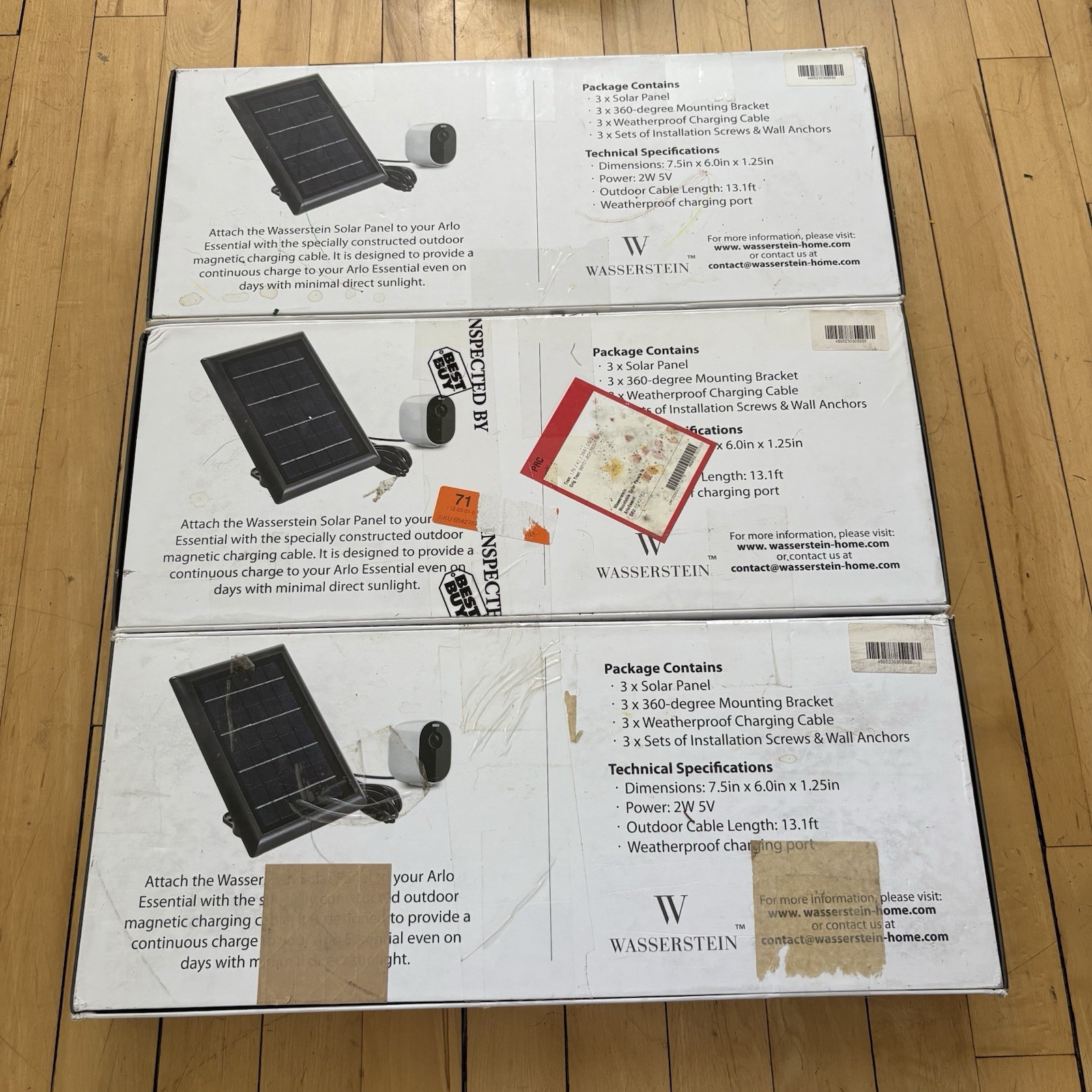Arlo Essential Solar Panel Lot x6 White Wasserstein