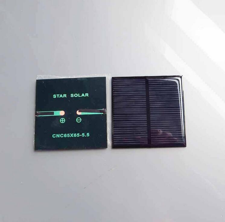 KR 2PCS Mini 5.5V 0.6W Polycrystalline Solar Panel Small Cell Module Charger