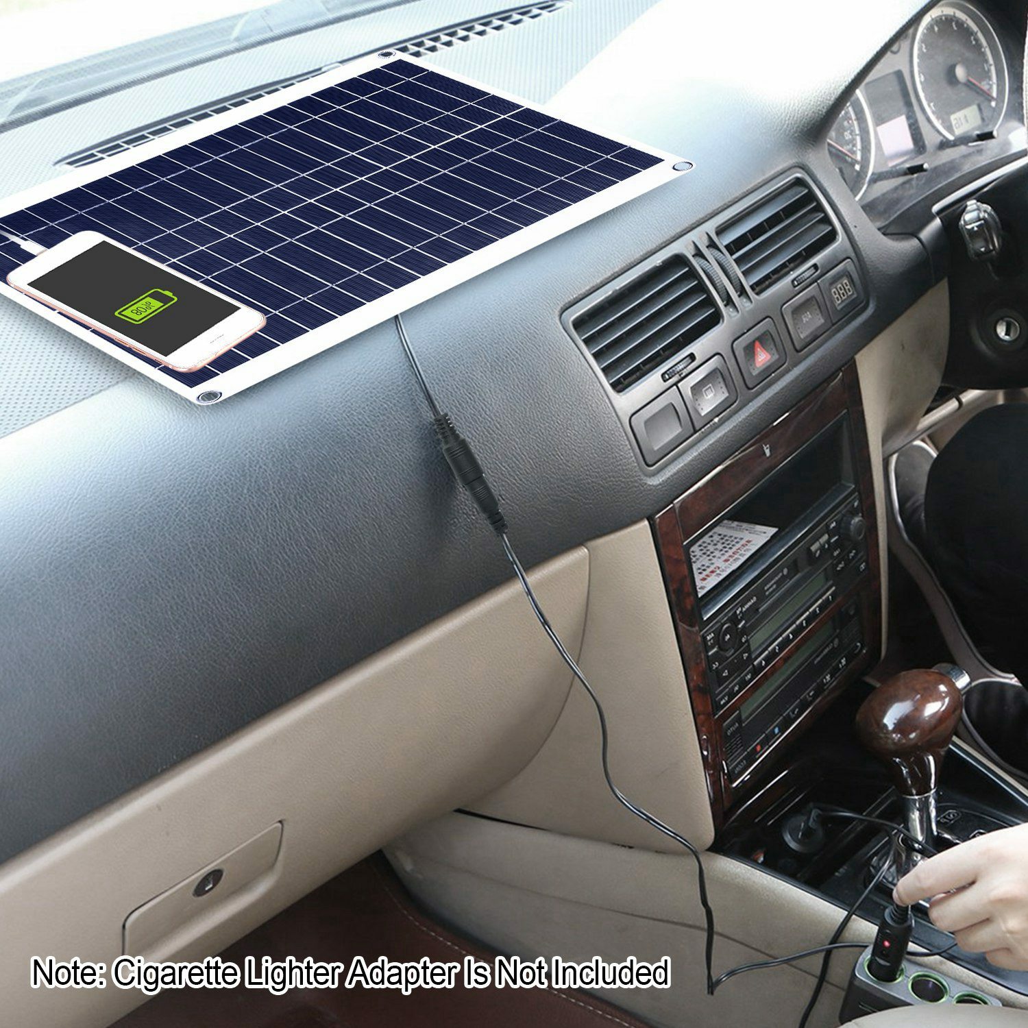 25W Solar Panel Kit 12V Battery Charger Controller Caravan Boat RV Car Outdoor