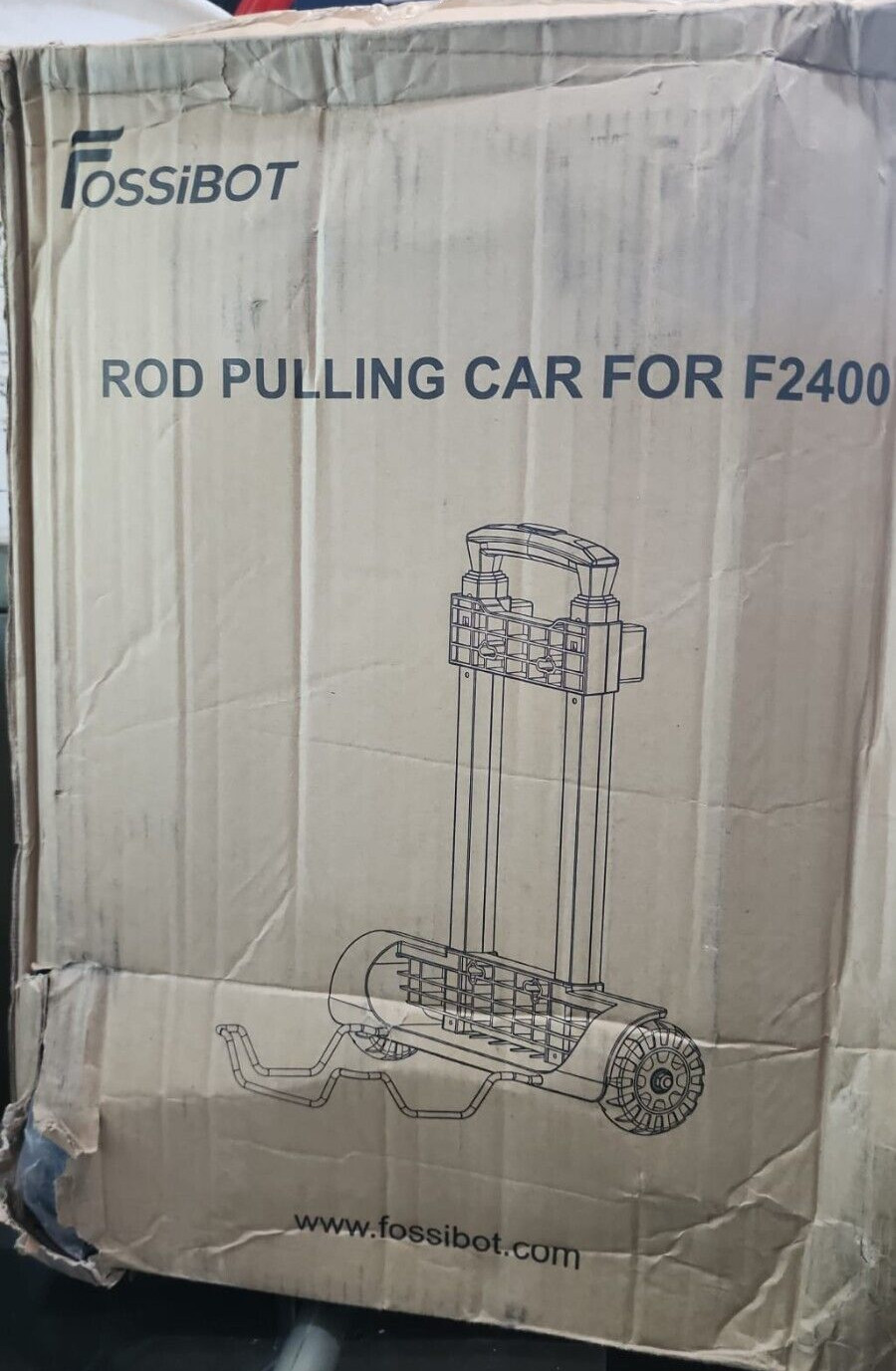 FOSSiBOT F2400 Foldable Rod Pulling Cart for a Portable Power Station