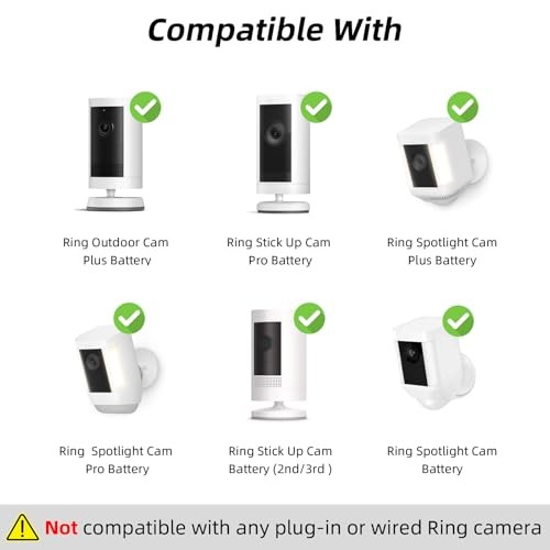 5W Solar Panel for Ring with 8000mAh Battery, Compatible for Ring (1 pack)
