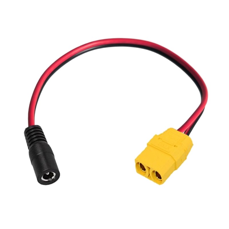 XT90 to 5.5 x 2.1mm Female Power Cable, 14AWG Charging Wire Use