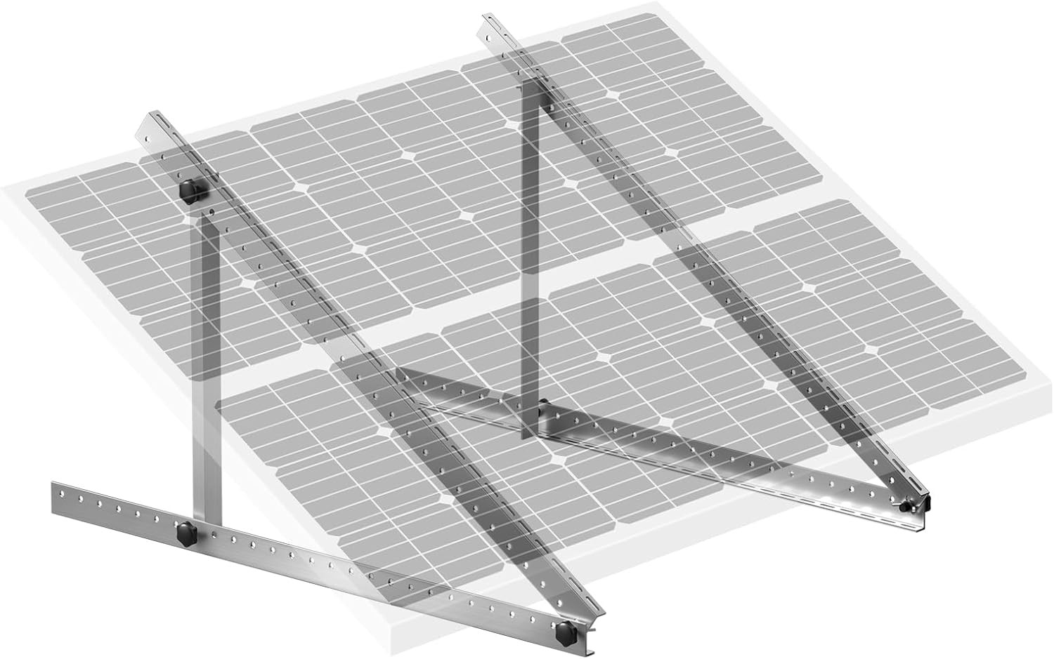 VEVOR 50-Inch Solar Panel Mounting Brackets, 0 to 90° Adjustable Tilt Mount Bra