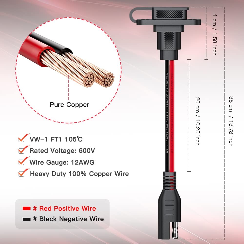 Rectangular Connector Power Socket Sidewall Port, Weatherproof Quick Connecto…