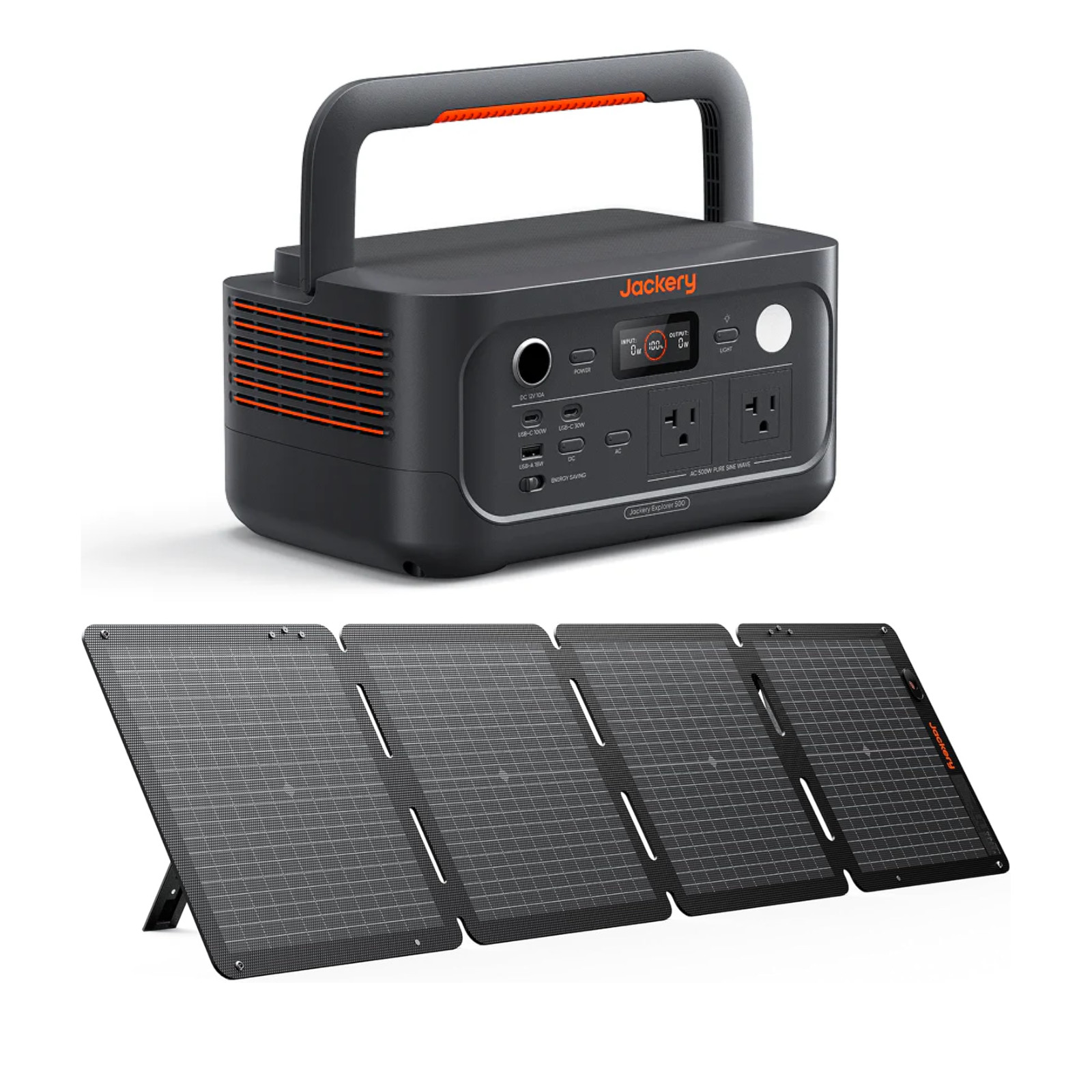 Jackery E500V2 + 100W Air Panel – Ships to PR HI AK Guam Saipan –Trusted Seller