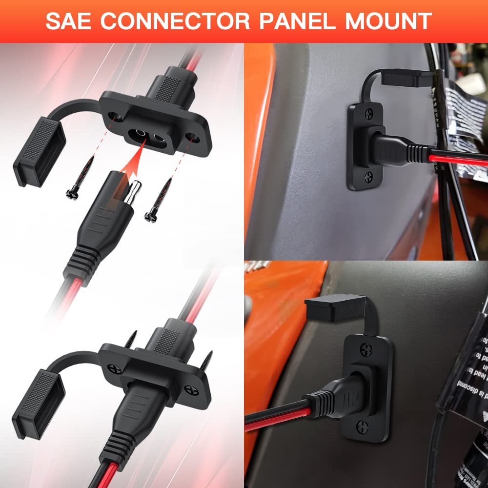 Rectangular Connector Power Socket Sidewall Port, Weatherproof Quick Connecto…