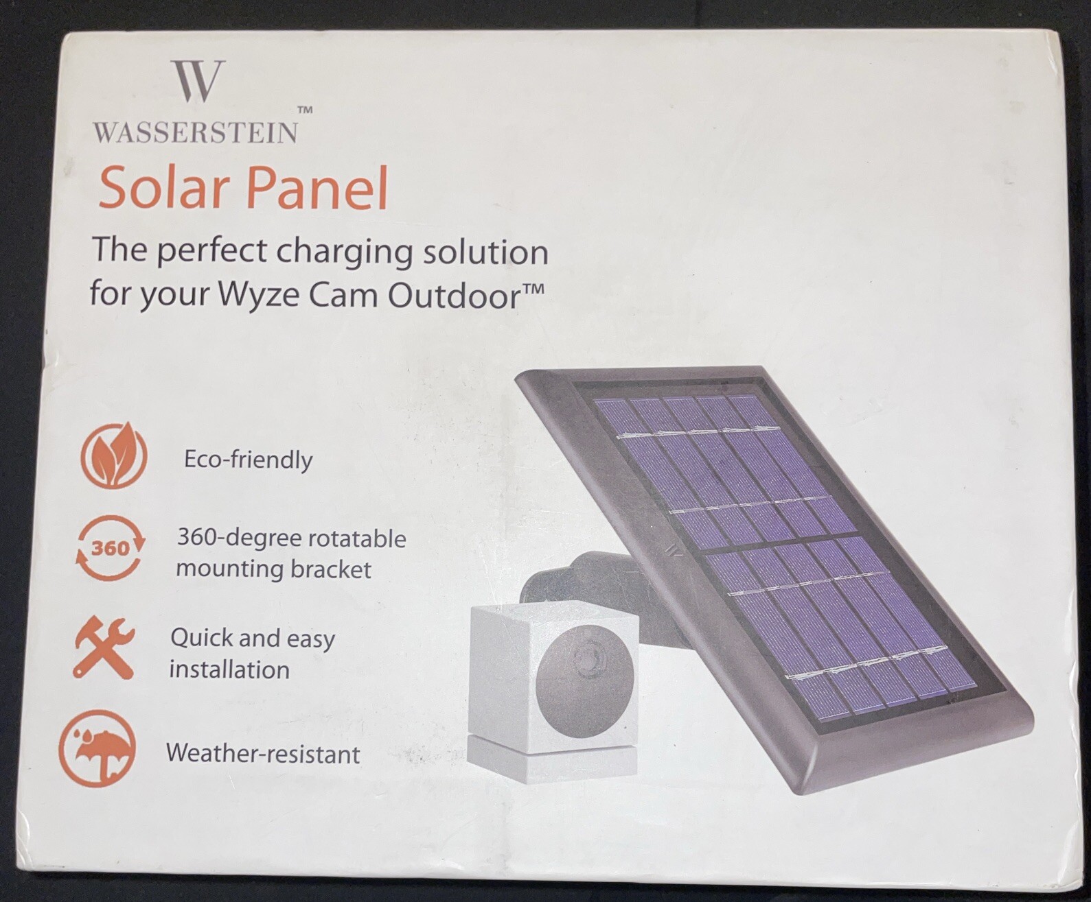 Wasserstein Solar Panel Compatible with Wyze Cam Outdoor – 5V 2W