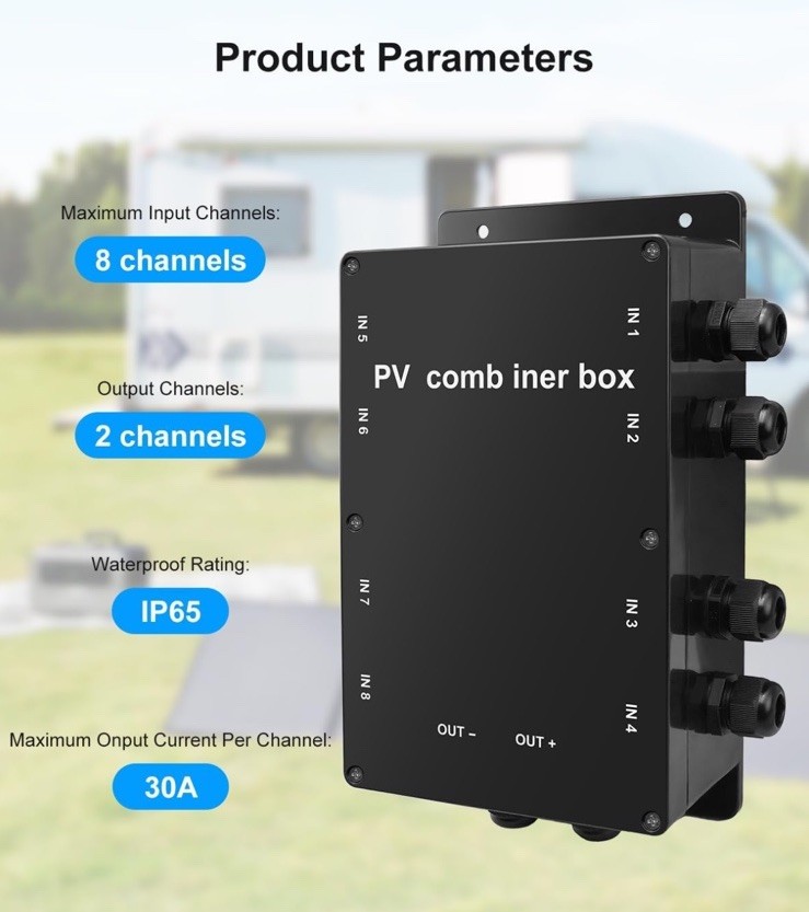 Roof Top PV Combiner Box 8 In 1 Out